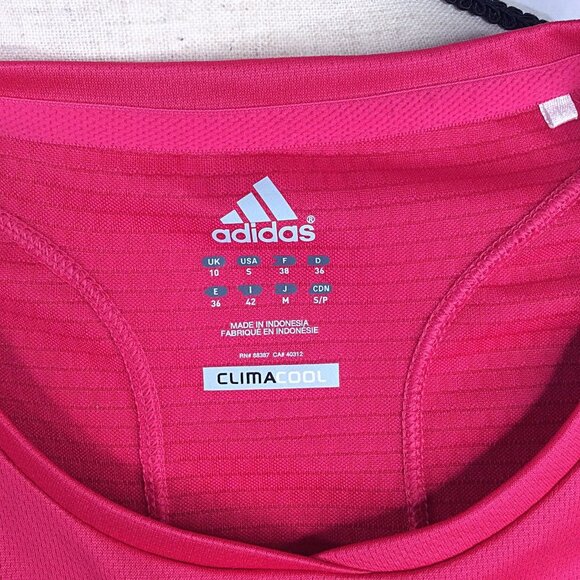 Adidas Climacool Supernova Top Womens Size Small V-Neck Short Sleeve Workout - Picture 10 of 10